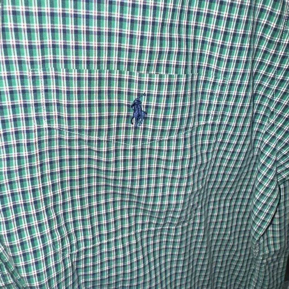 Green Polo Ralph Lauren Blake S/S Button Down Shirt Size M